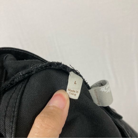 Soft Surroundings Dark Gray Stretch Slim Pull-on Jeans size Large - Picture 3 of 10